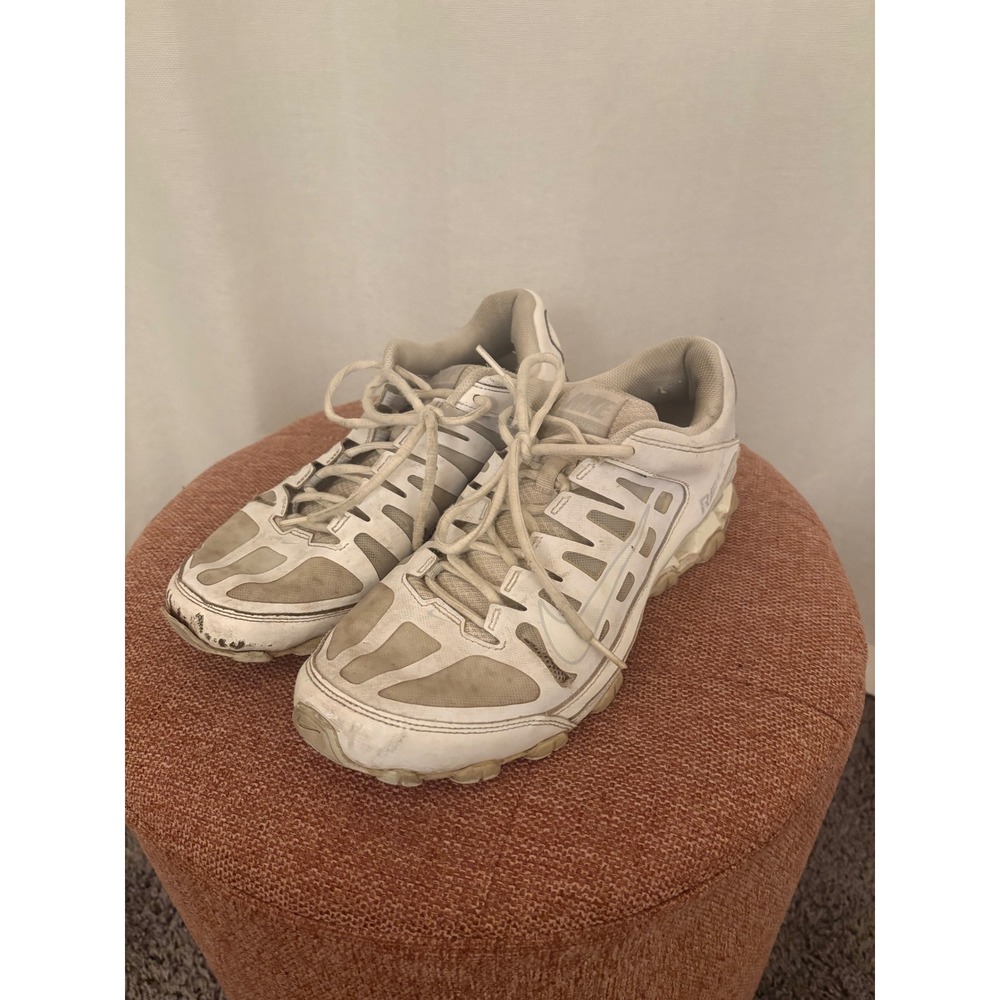 Nike Reax Run 5 White Metallic Silver Running Shoes 621716-102 Mens 10 - Picture 4 of 6
